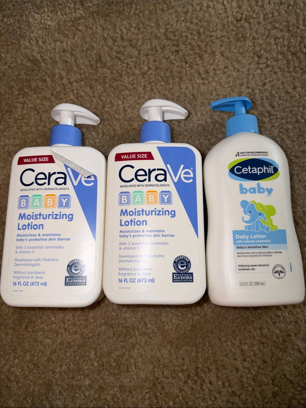 CeraVe Baby Moisturizing Lotion Pump Bottle - Blue & White